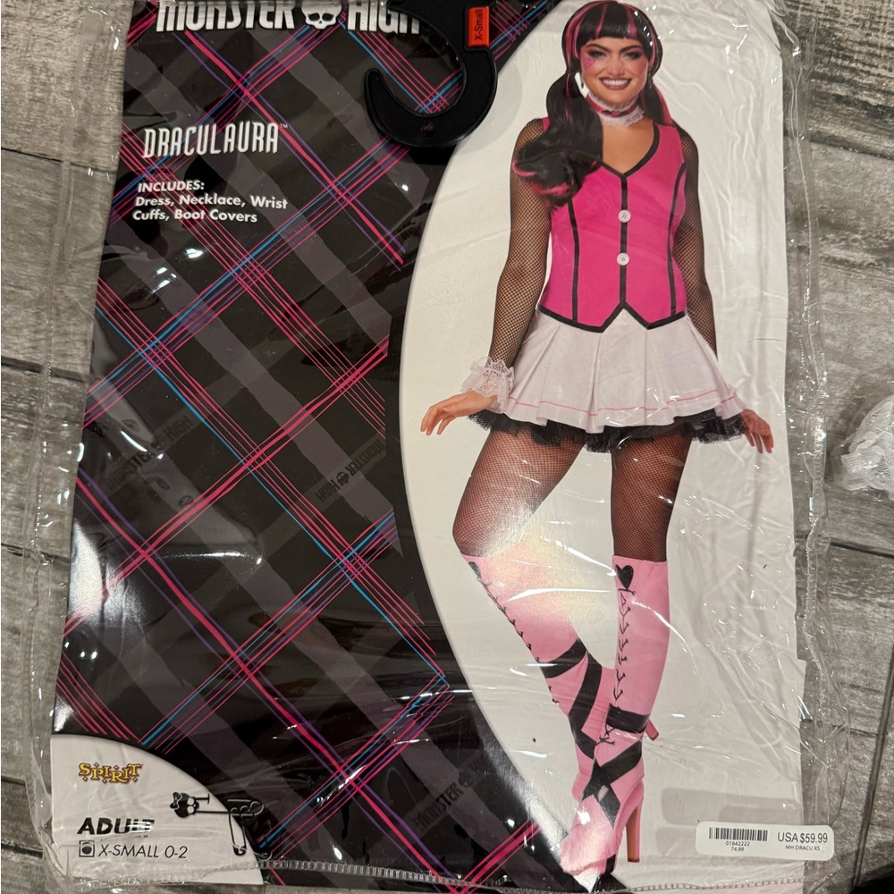Monster High Draculaura Costume - Pink and Black